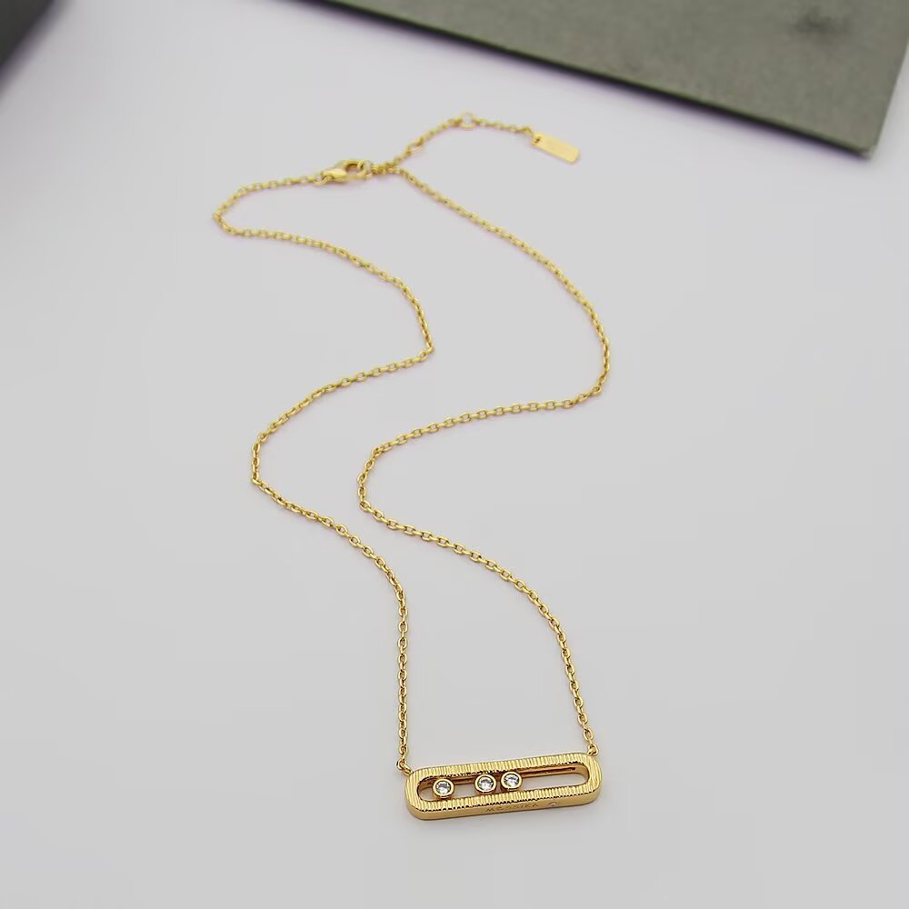 MEM18 Luxury necklace elegant necklaces designer necklaces womeng silver chains top quality pendant charm jewellery