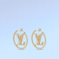 LEM390 New Arrive Fashion Gold Color Can Be Rotated Earring  for Woman Jewelry Beautiful Jewelry To Choose Gift No with Box