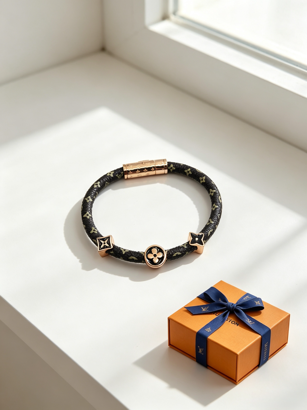 LEM584 Designer bracelet - available in three colors of gold silver and rose gold A fashionable piece of jewelry with personalized touch as a gift