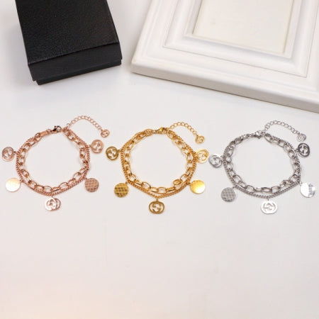 GEM123  New Arrive Titanium Steel  Classic Bracelet for Women Couples Anel Wedding Bands Bague Femme Not with Box