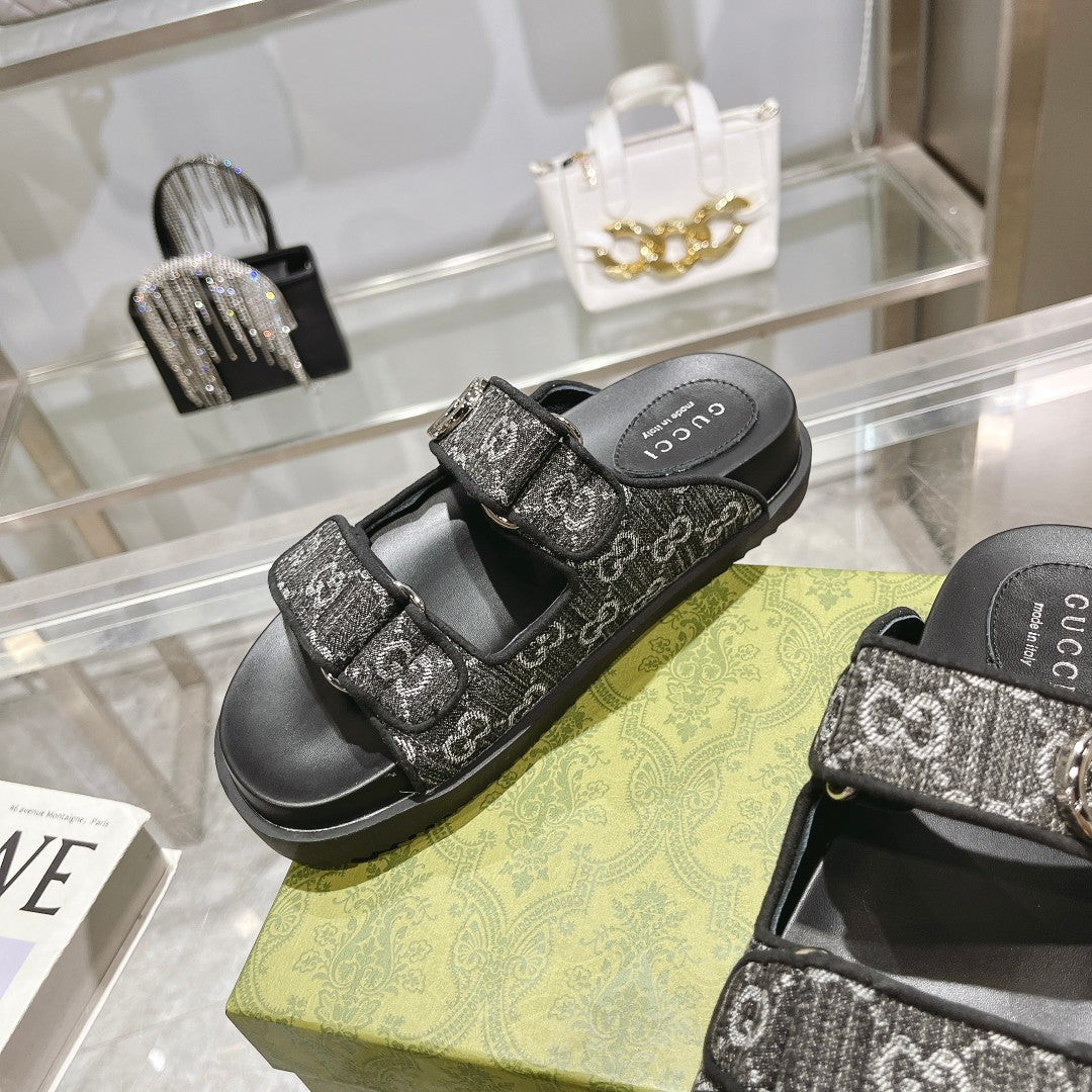 GEM126 Wholesale Outdoor Women Shoes Famous Designer Brand Female Sandals Fashion Slipper for Lady