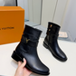 LEM498 Womens Ankle Boots 2026 Thick Bottom Platform Woman Shoes Zipper Fashion Female Luxury Designer Boot Casual Ladies MartinBoots combat Boots