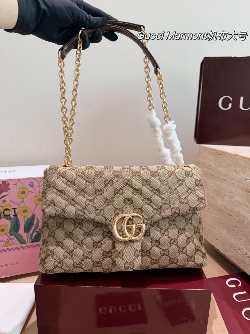 GEM253 New arrive fashion khaki bag for woman hands bag beautiful gift to choose gift 3 size