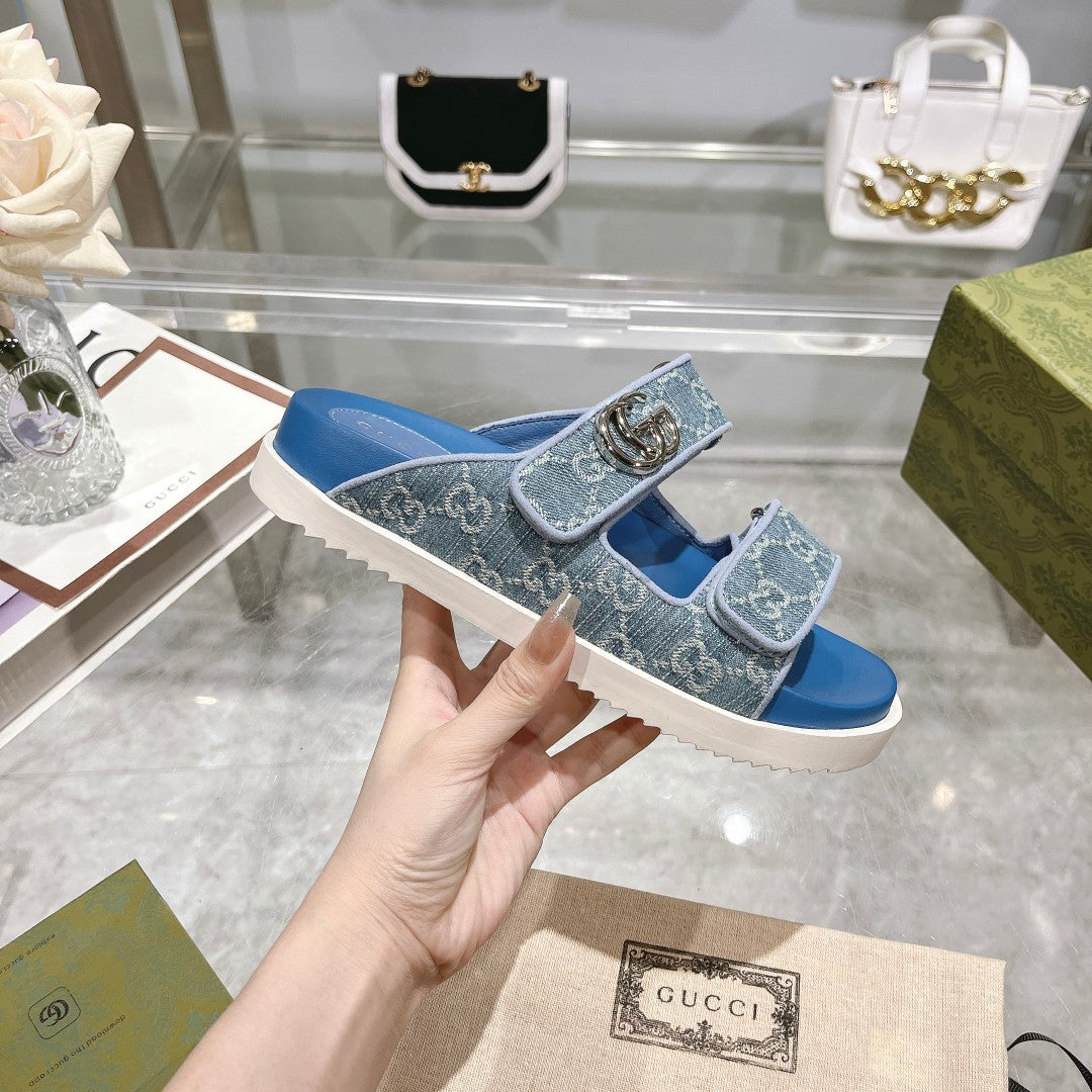GEM126 Wholesale Outdoor Women Shoes Famous Designer Brand Female Sandals Fashion Slipper for Lady