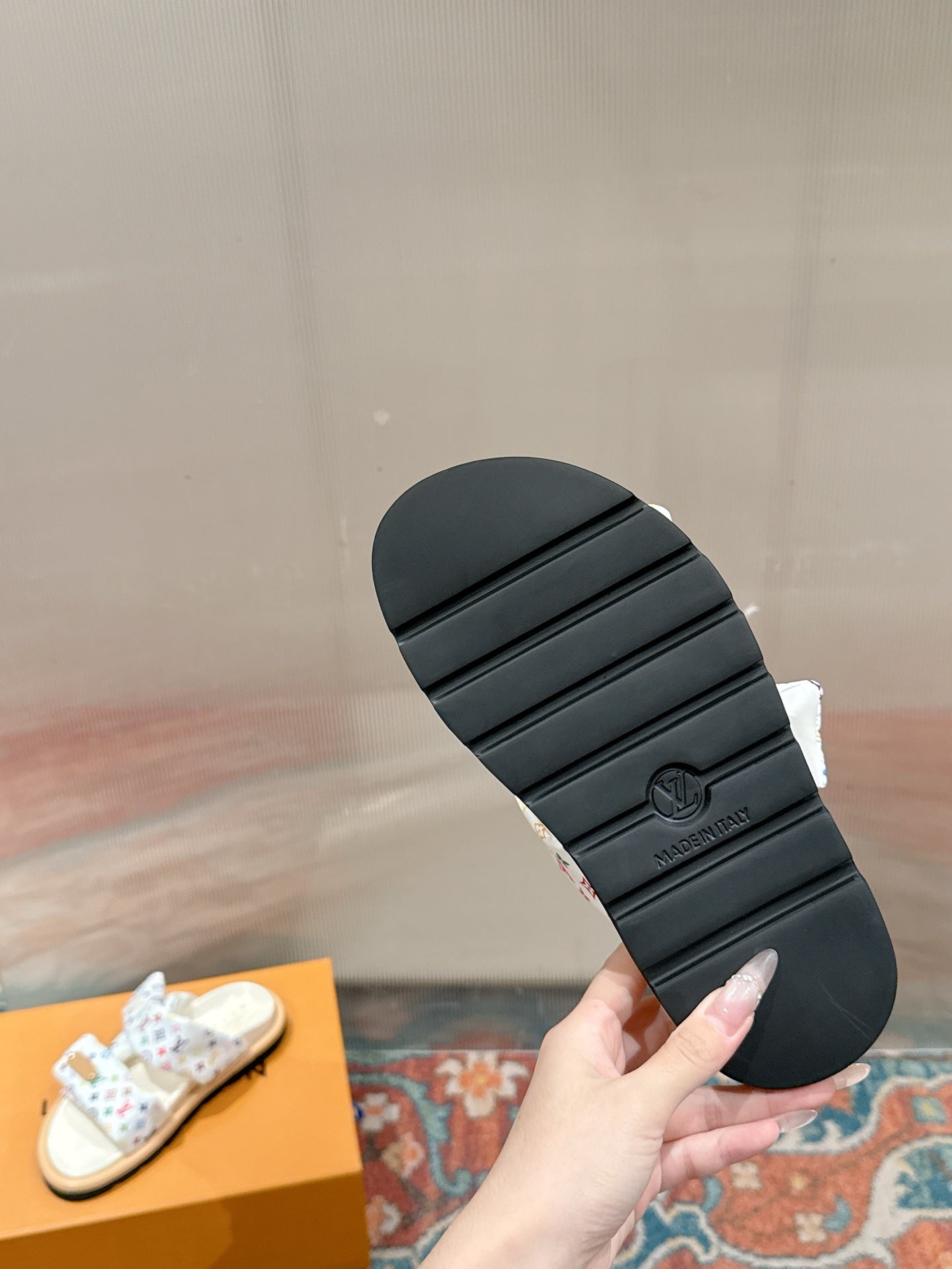 LEM453 Designer women Slippers sandals shoes for women mix color shoes high quality size 4.5cm