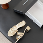 CEM312 New trendy slippers featuring a simple double-ring design are elegant and versatile perfect for summer and available in multiple colors