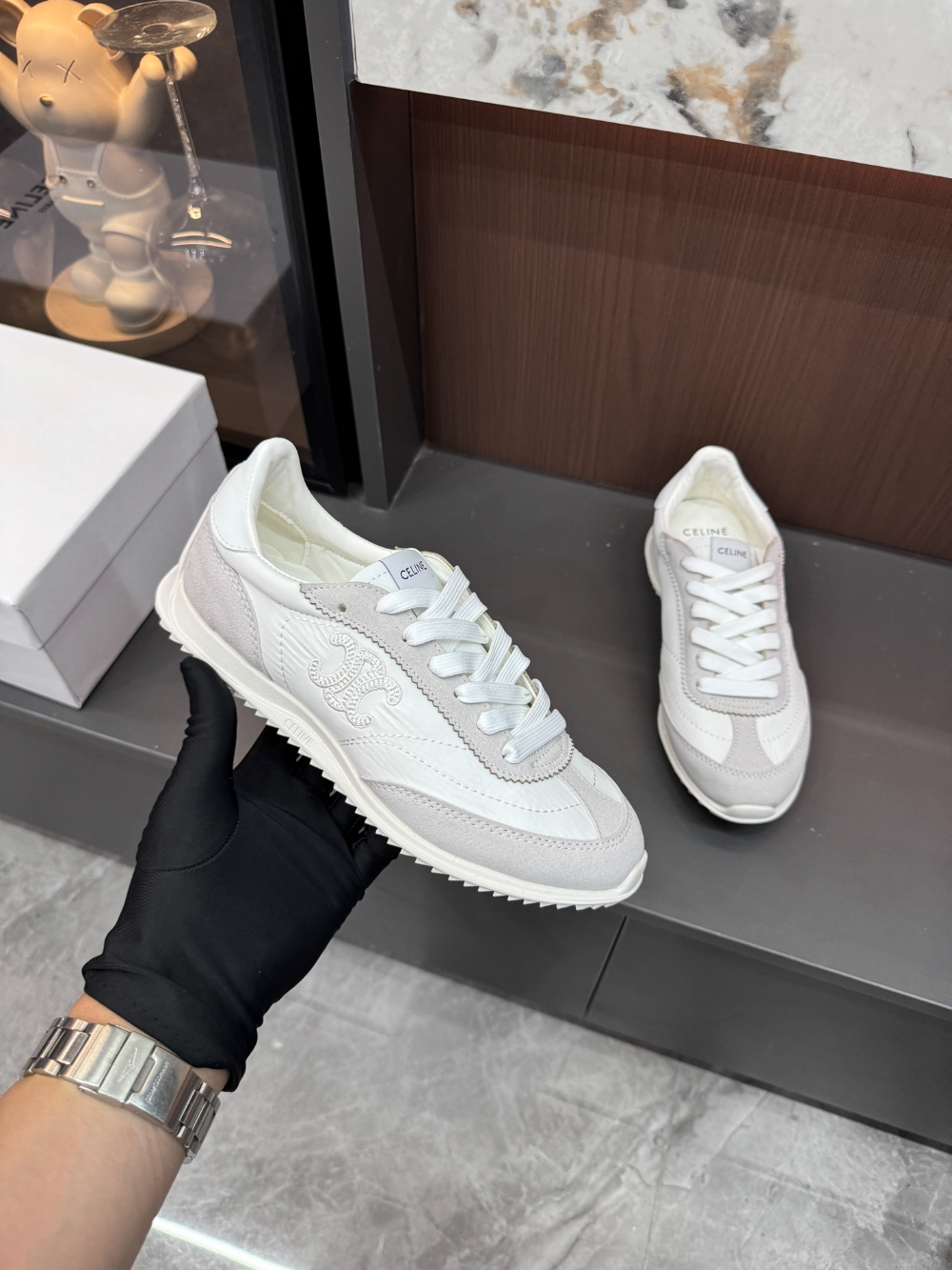 CLEM43 fashion 2 color  shose for woman black grey brown color  beautiful gift to choose