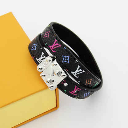 LEM311 Classic bracelet Brand Designer leather flowers Love bracelet bangles Promise Jewelry