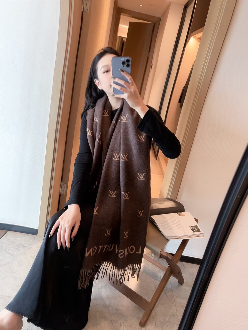 LEM293 New top Women Man Designer Scarf fashion brand 100% Cashmere Scarves For Winter Womens and mens Long Wraps Size 180✖️60cm