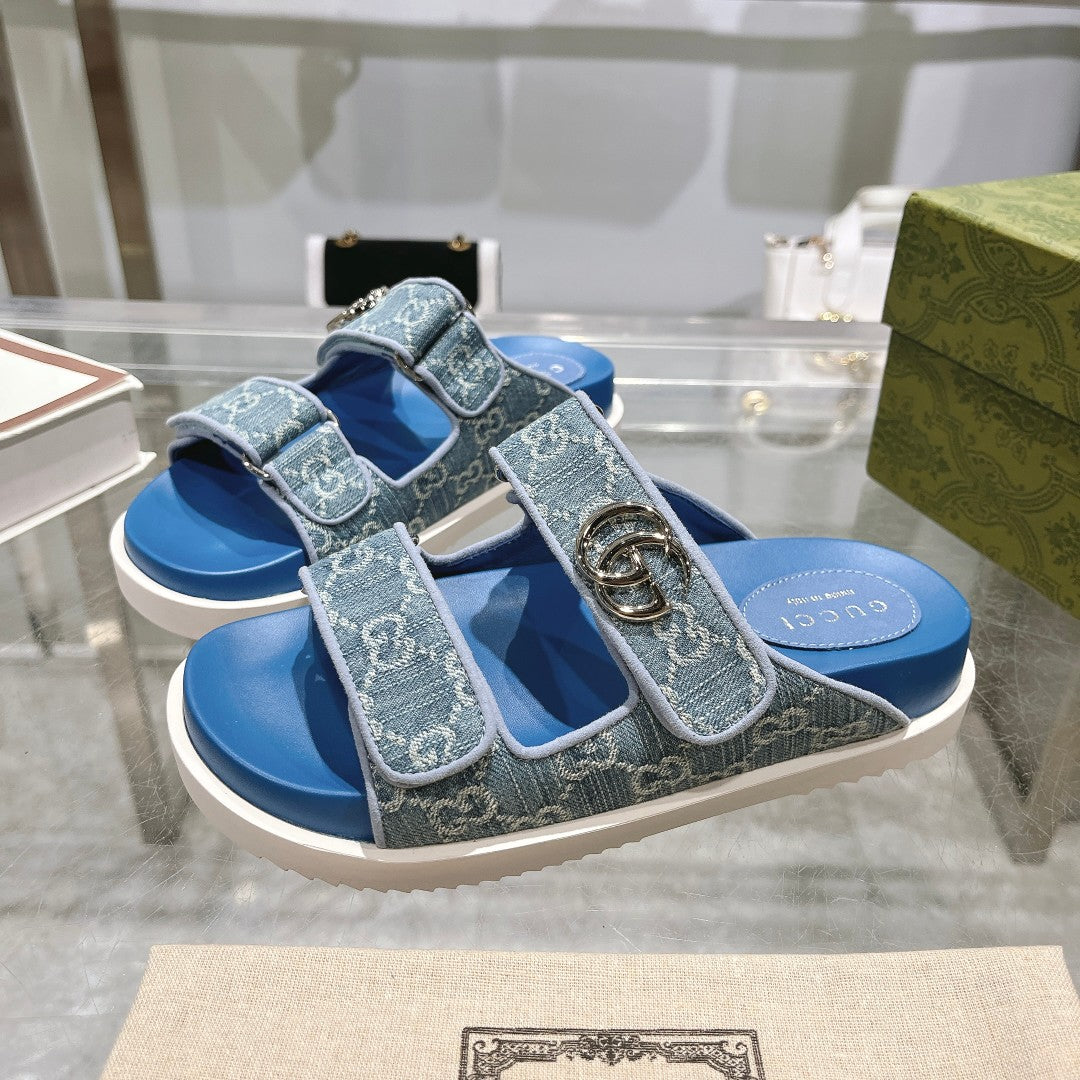 GEM126 Wholesale Outdoor Women Shoes Famous Designer Brand Female Sandals Fashion Slipper for Lady