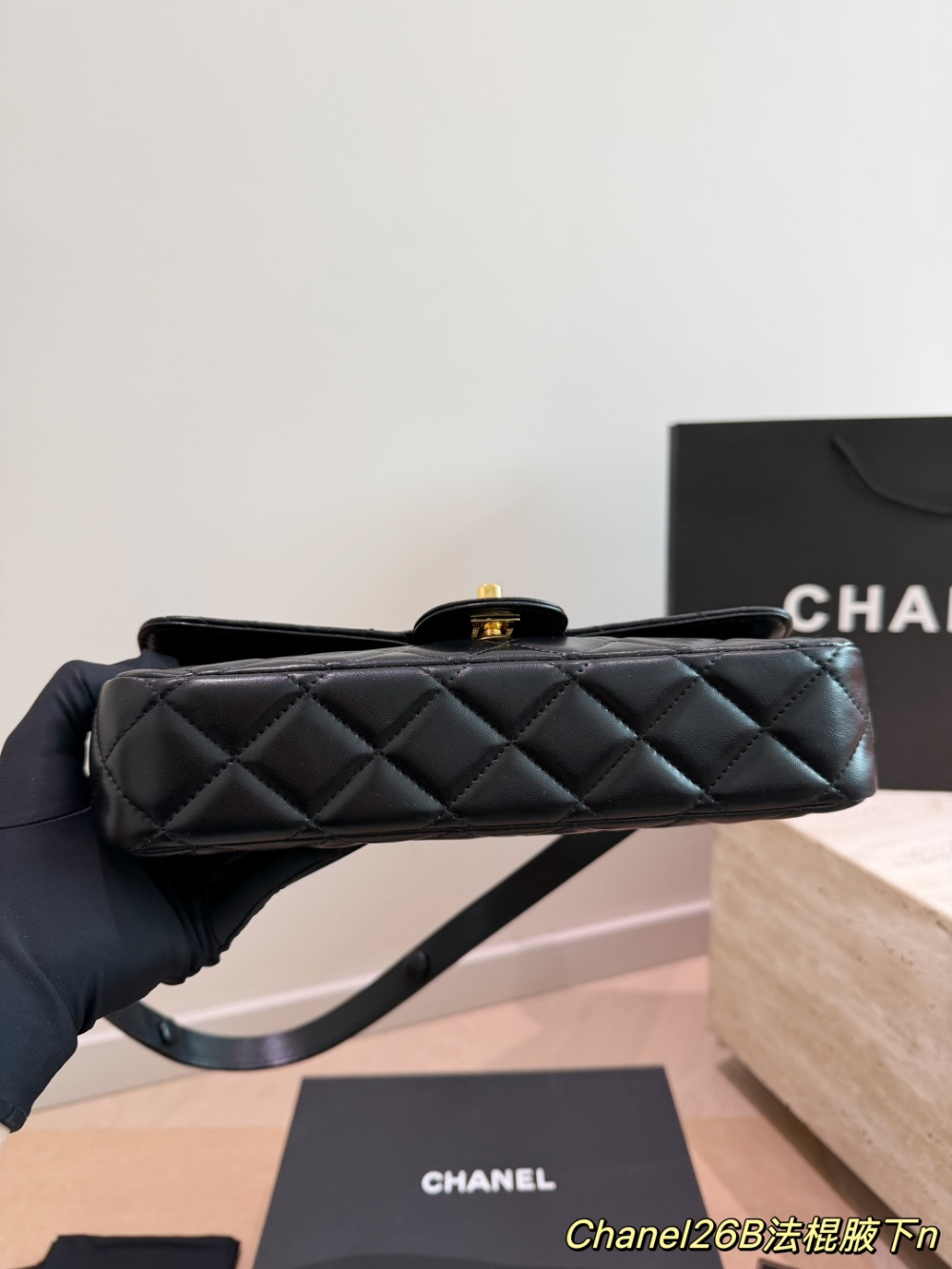 CEM487 New arrive fashion black red bag for woman hands bag beautiful gift to choose gift 25x11 cm