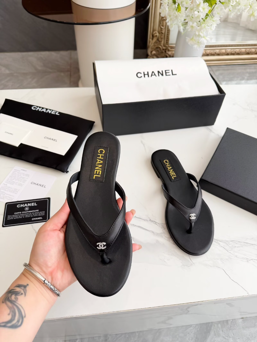 CEM338 New arrive fashion black white shose for woman beautiful Slippers gift to choose