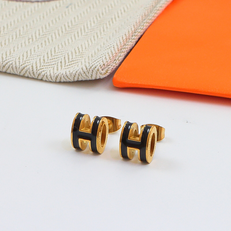 HEM143 New arrive fashion black white color earring  for woman jewelry beautiful jewelry no with box