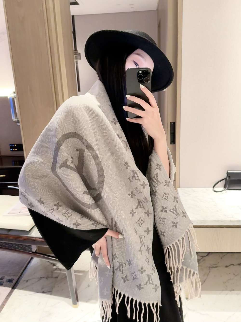 LEM604 new arrive  Hot sale grey khaki color fashion beautiful  scarf  for woman gift  to choose