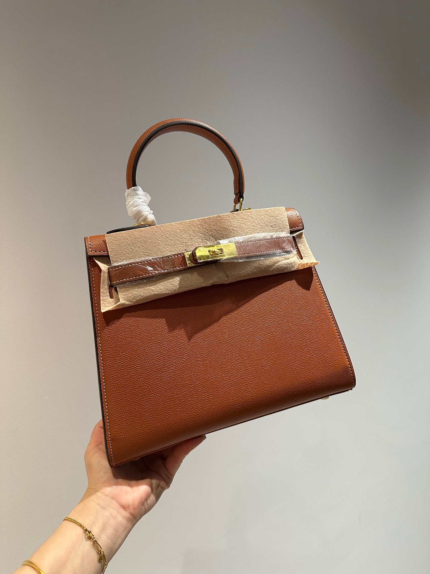 HEM96 designer Shoulder Bags New Handheld Solid Color High Quality Womens Bag Genuine Leather Crossbody Stewardess 25CM 28CM