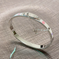 LEM399 New Fashion Open Flower Silver Color Bracelet Metal Letter Wristband Bracelet Couple Accessories for Woman