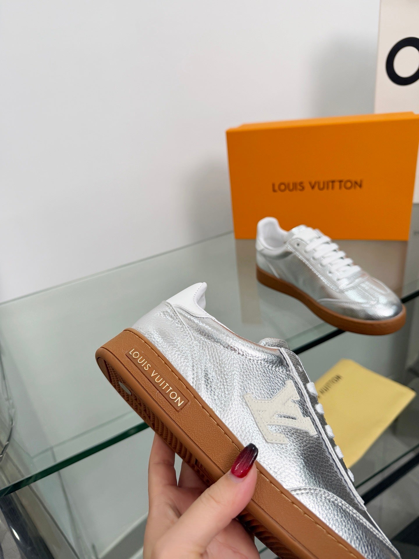 LEM380 Designer Shoes trainer women Sneakers shoes for women silver color high quality size 35 to 41
