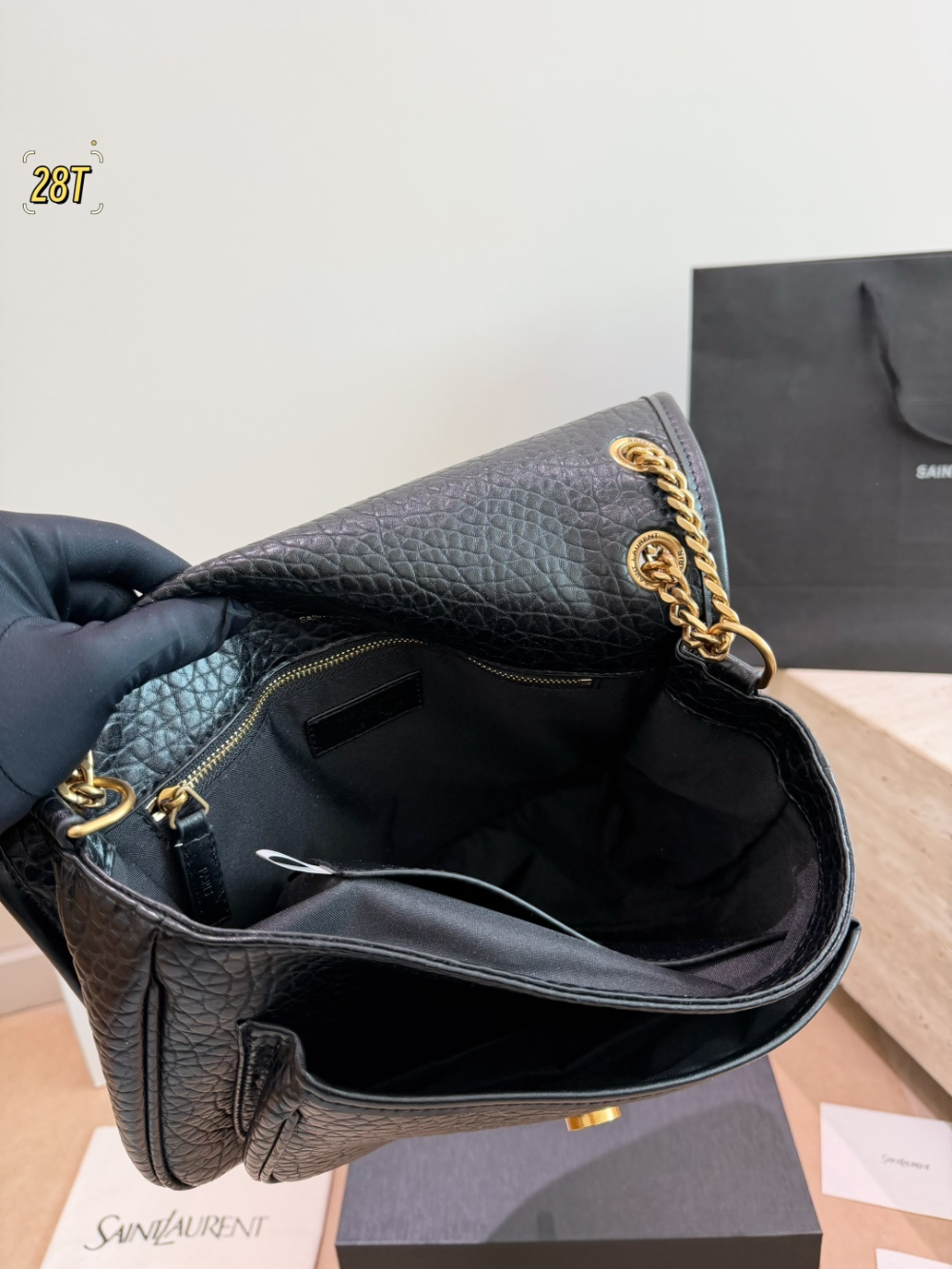 YLEM28 New arrive fashion black  red brown white bag for woman hands bag beautiful gift to choose gift 2 size