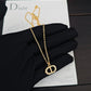DEM285  New Arrive Fashion  with Diamond Stars Pearl  Necklce for Woman Brass Material Jewelry To Choose Gift