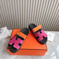 HEM101 Designer women Slippers sandals shoes for women mix color shoes high quality size 35 to 42