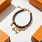 LEM657 New trendy European-style titanium bracelet with letter pendant suitable as a couple's accessory for ladies