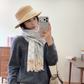 GEM197 new arrive  Hot sale pink white color fashion beautiful  scarf  for woman gift  to choose size 180*60cm