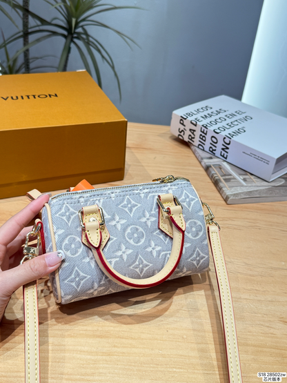 LEM484 New arrive fashion gray cowboy blue bag for woman hands bag beautiful gift to choose gift 16x10 cm