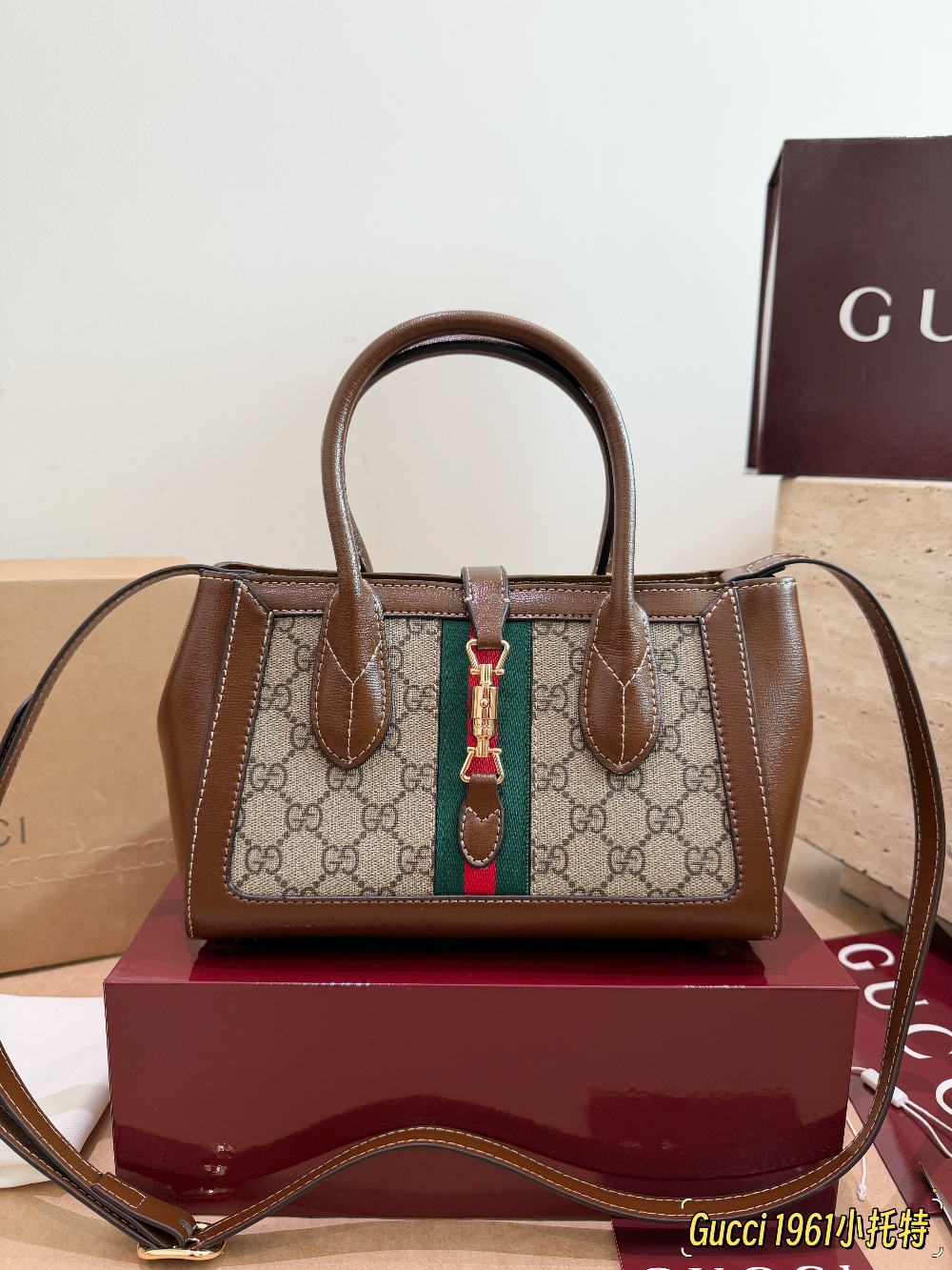 GEM226 New arrive fashion brown color bag for woman beautiful gift to choose size 24*15cm
