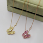 VAEM25 Designer lady's diamond-encrusted pendant necklace - fashionable jewelry - personalized gift for women