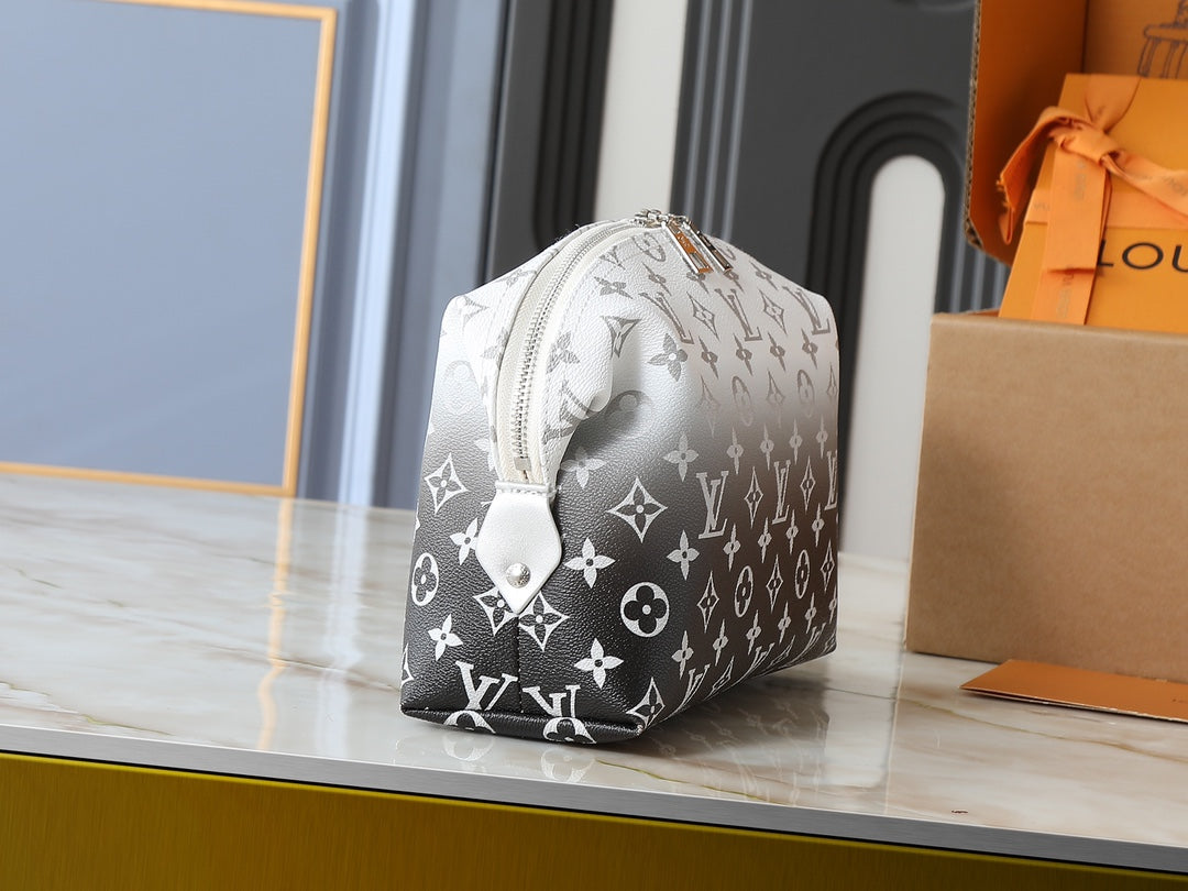 LEM280 Designer Bag Makeup Bag Luxury Cosmetic bag High Quality Women's Handbag Purse Cowhide travel Storage Bag Toiletry Bag Mini Brown vanity bag designer cosmetic bag 27 x 18 x 9cm