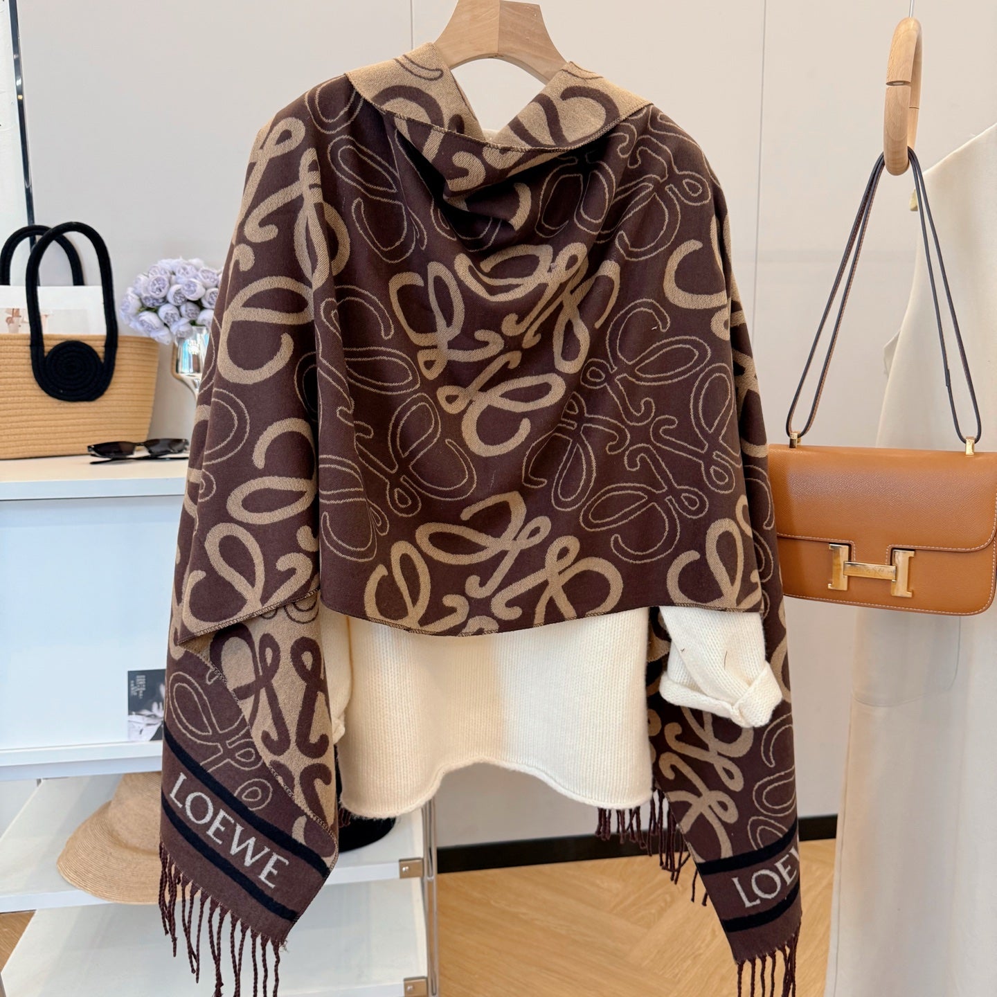 WEM02 luxury Designer Cashmere Scarf Winter Women Long Scarf Quality Headband Fashion Men brand Scarves Classic Printed Check Big Plaid Shawls Soft comfortable gift 65*180CM