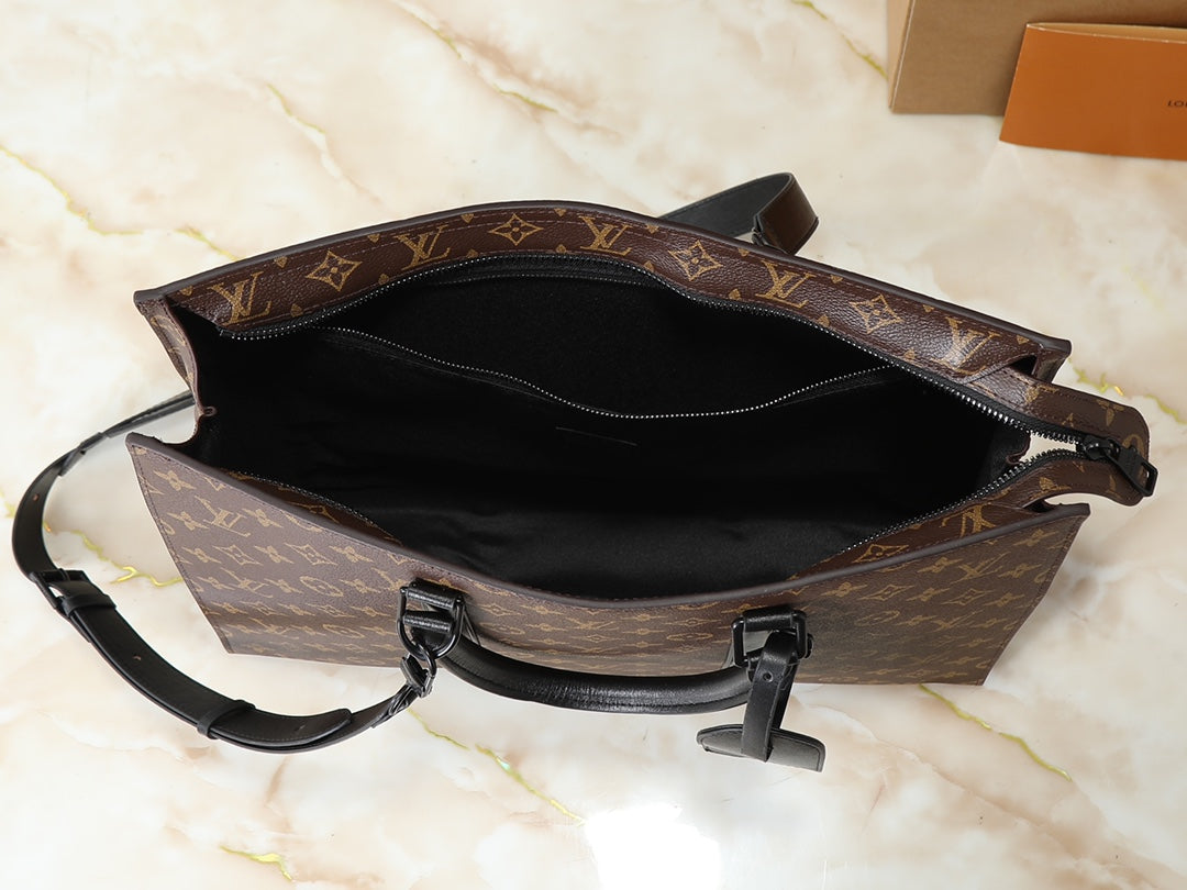 LEM330 Hot sale fashion black brown  bag for woman and men gift size 31*39*8.5cm