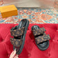 LEM453 Designer women Slippers sandals shoes for women mix color shoes high quality size 4.5cm
