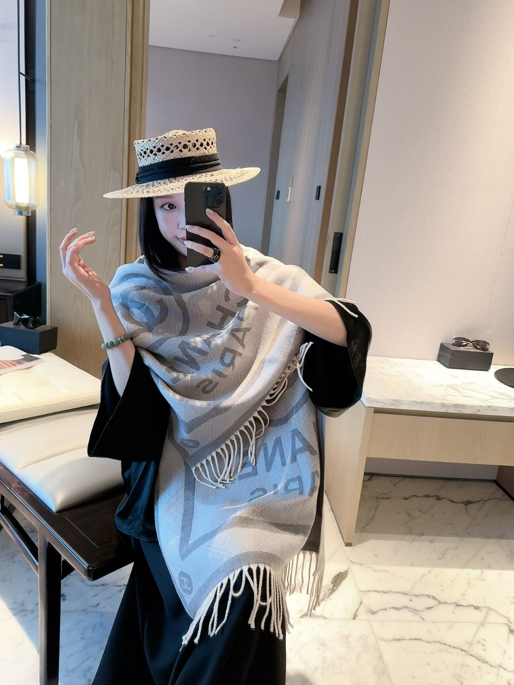 CEM388 new arrive  Hot sale grey brown  pink color fashion beautiful  scarf  for woman gift  to choose