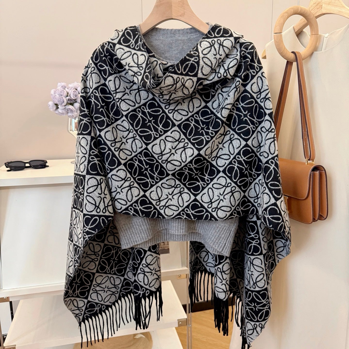 WEM01 luxury Designer Cashmere Scarf Winter Women Long Scarf Quality Headband Fashion Men brand Scarves Classic Printed Check Big Plaid Shawls Soft comfortable gift 65*180CM