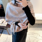 DEM340 new arrive  Hot sale black pink color fashion beautiful  scarf  for woman gift  to choose size 180*60cm