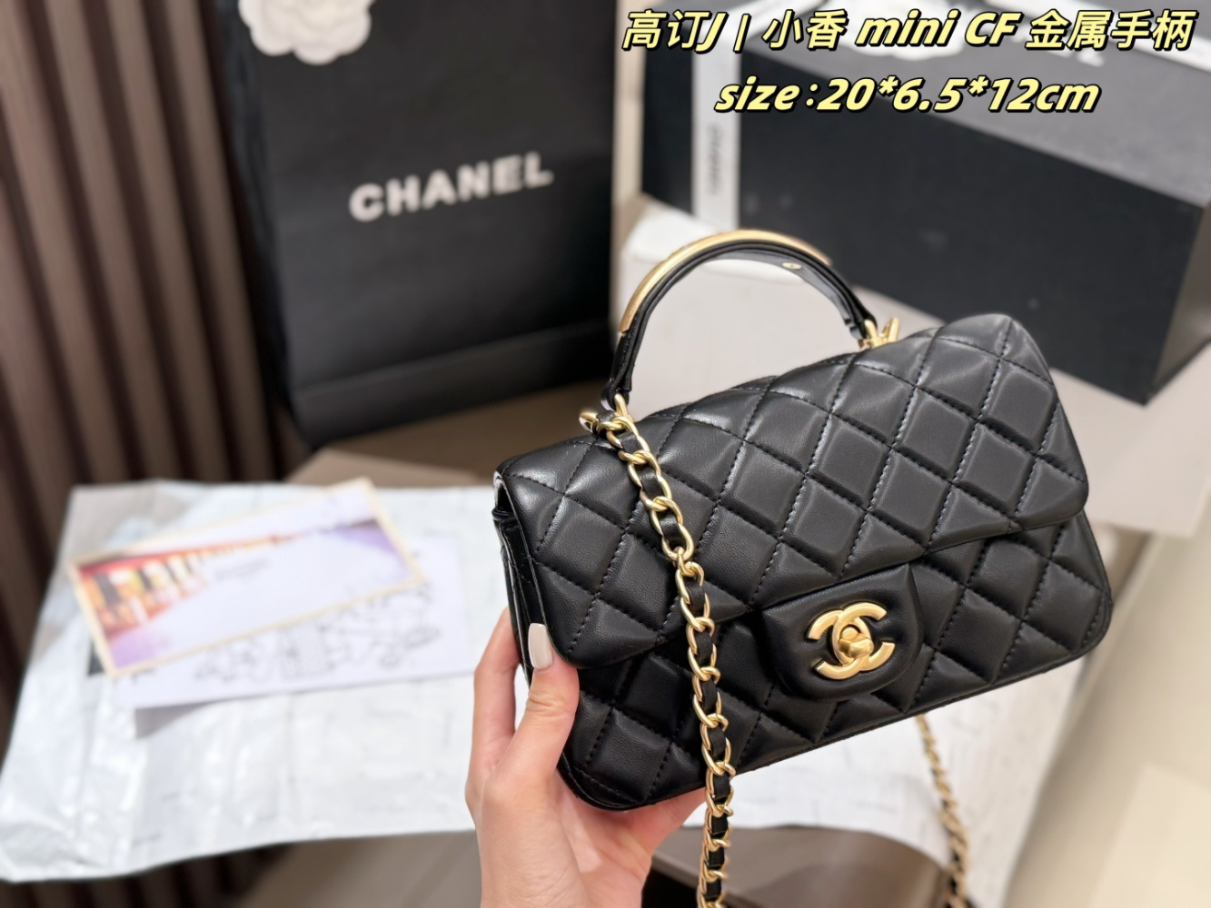 CEM266 New arrive fashion black white red   pink brown gray bag for woman hands bag beautiful gift to choose gift 20*6.5*12cm