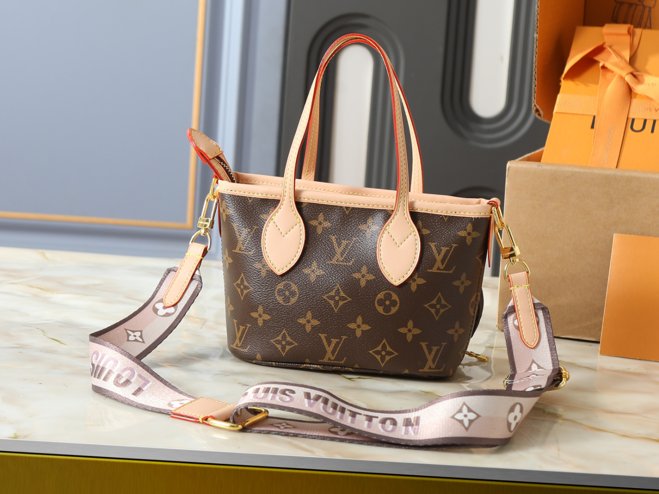 LEM437 New arrive fashion brown bag for woman hands bag beautiful gift to choose gift 24 x 14 x 9cm