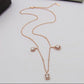 MEM17 Hot Sale Fashion Water-drop Full Diamond Necklace for Woman Size Jewelry  for Woman Gift
