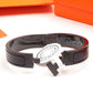 HEM79 New Arrived Fashion Stainless Steel Wholesale 18K Black Color Bracelet for Woman Gift