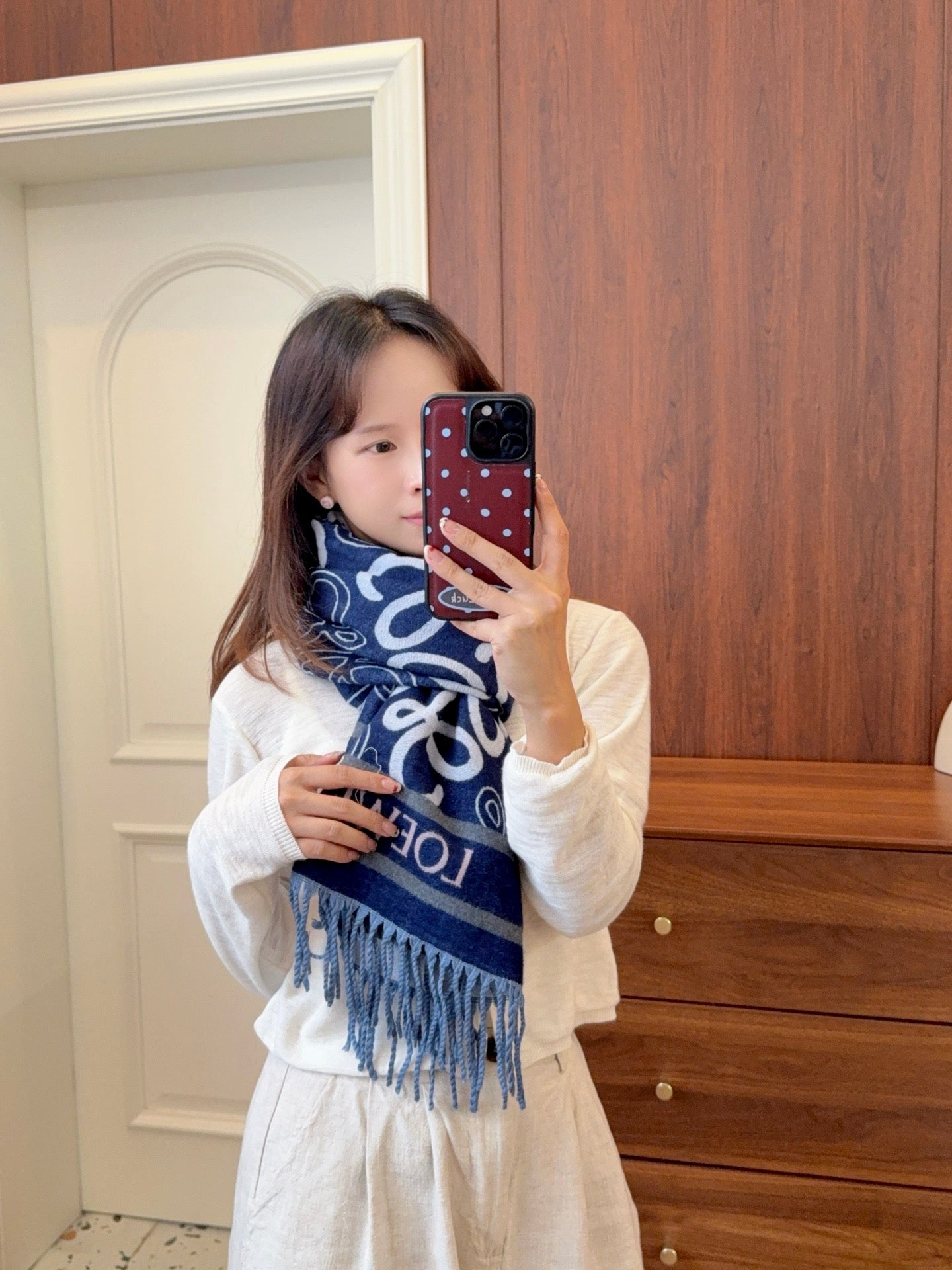 WEM02 luxury Designer Cashmere Scarf Winter Women Long Scarf Quality Headband Fashion Men brand Scarves Classic Printed Check Big Plaid Shawls Soft comfortable gift 65*180CM