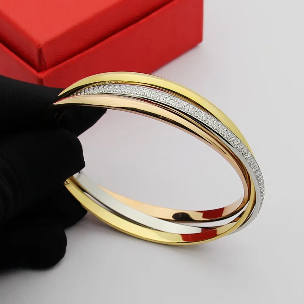 CREM210 New Arrive Fashion Hot Sale Three-ring Bracelet Love Braclet for Woman Jewelry To Choose Gift