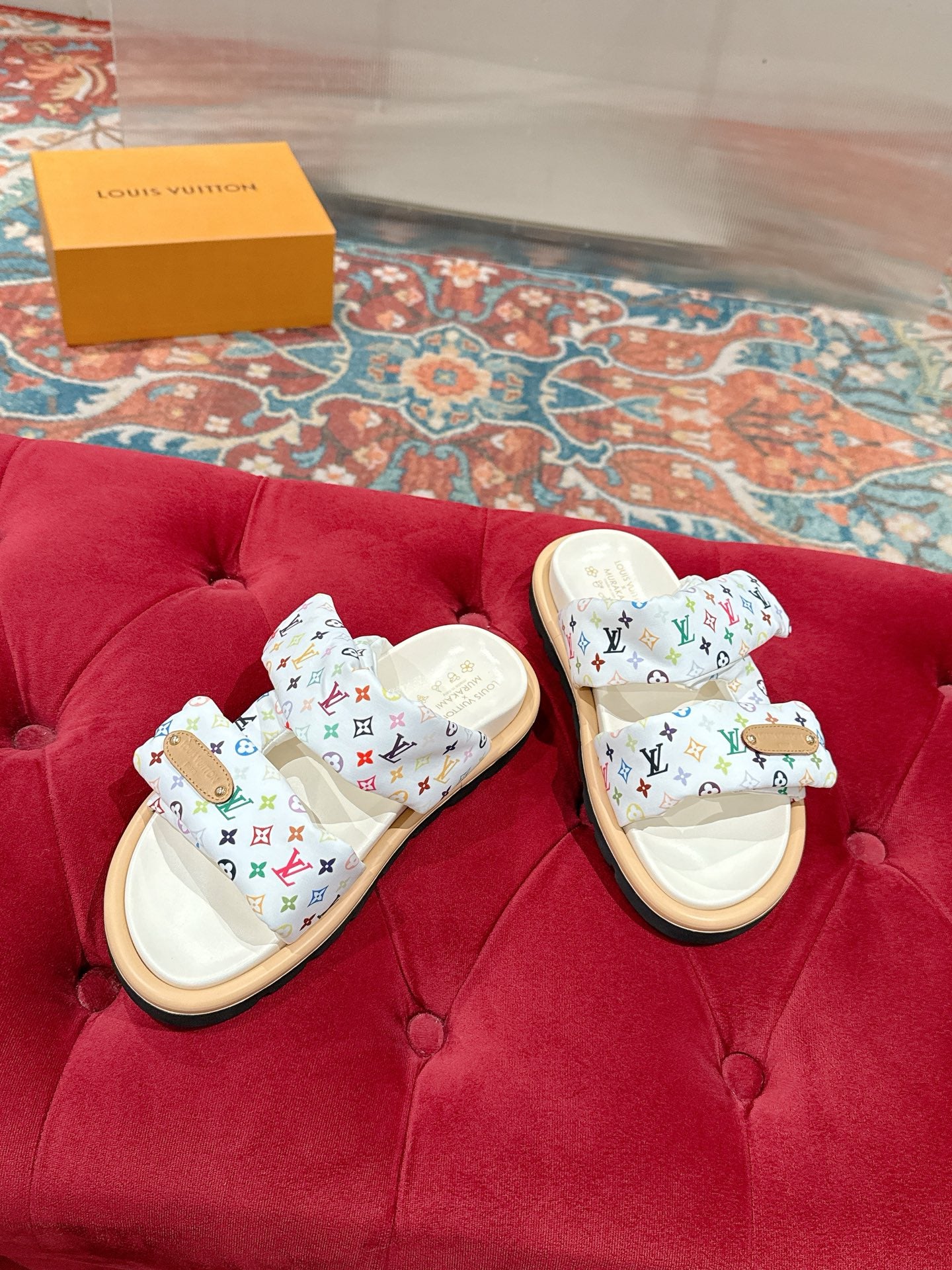 LEM453 Designer women Slippers sandals shoes for women mix color shoes high quality size 4.5cm