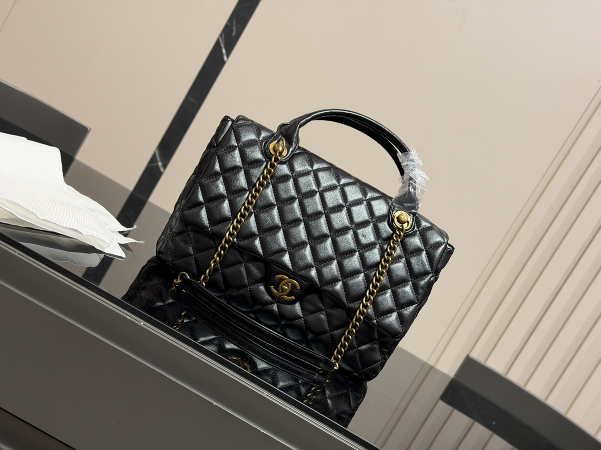 CEM371 New arrive fashion black color bag for woman beautiful gift to choose size 33*25cm