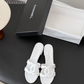 CEM312 New trendy slippers featuring a simple double-ring design are elegant and versatile perfect for summer and available in multiple colors