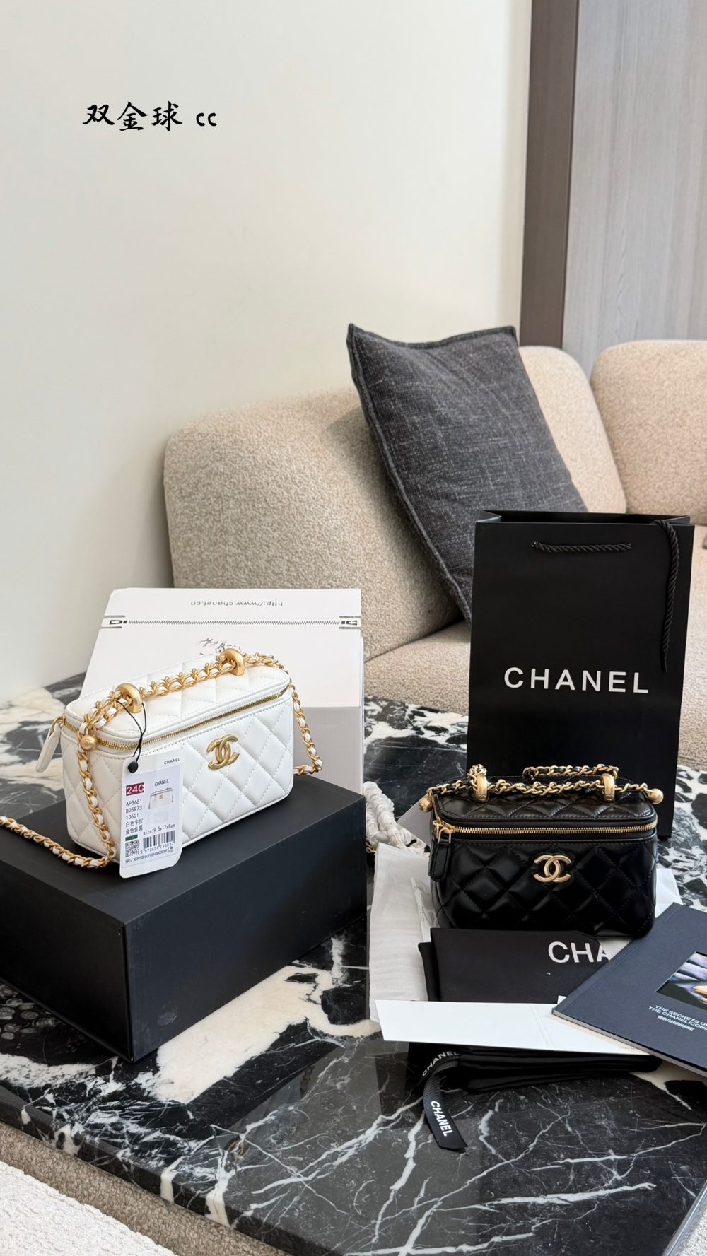 CEM386 New arrive fashion black white color bag for woman beautiful gift to choose