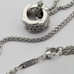 TEM56 Designer lady's diamond-encrusted pendant necklace - fashionable jewelry - personalized gift for women