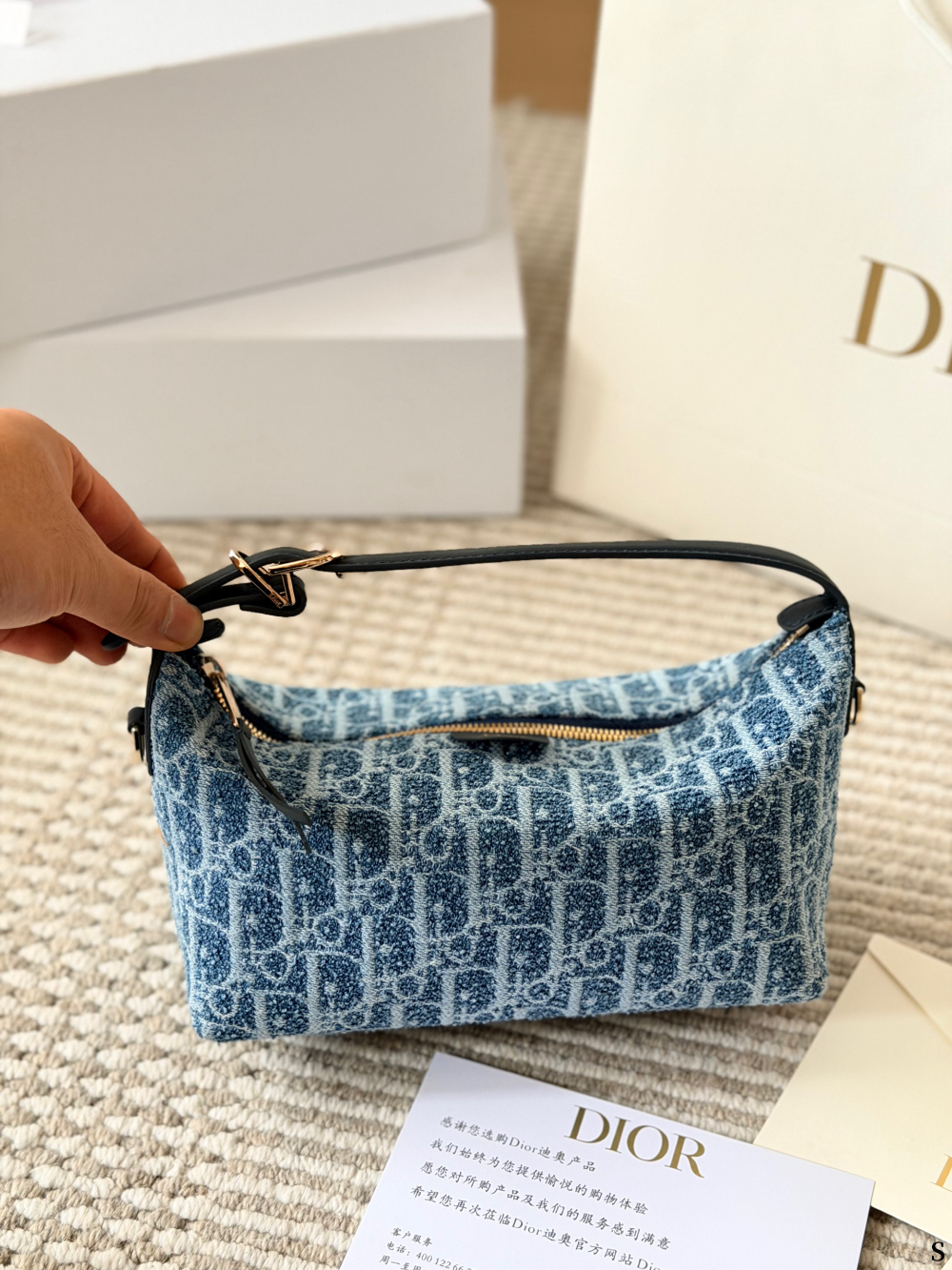 DEM354 New arrive fashion black blue color bag for woman beautiful gift to choose size 22* 15cm