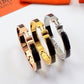 HEM76 mini Stainless Steel Wedding 18k gold silver color bracelet bangle Bague Femme for woman gift