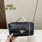 DEM361 New arrive fashion black white  red blue khaki  pink yellow color bag for woman beautiful gift to choose size 21*12cm